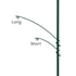 Wrap around hook 16" (40,64 cm), pitkä turvakoukku